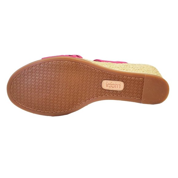 Lucca Lane Haldene Leather Wedge Sandal - Picture 7 of 13